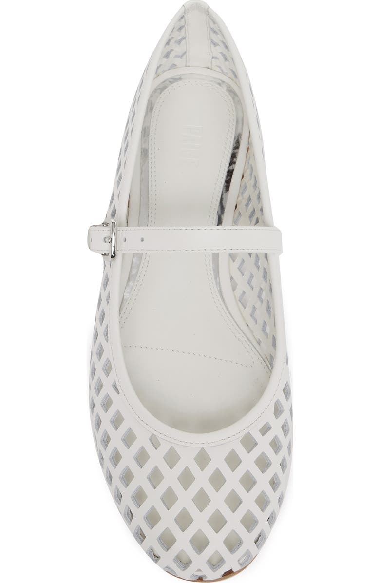 PAIGE Jaden Cutout Mary Jane Flat, Alternate, color, Cream
