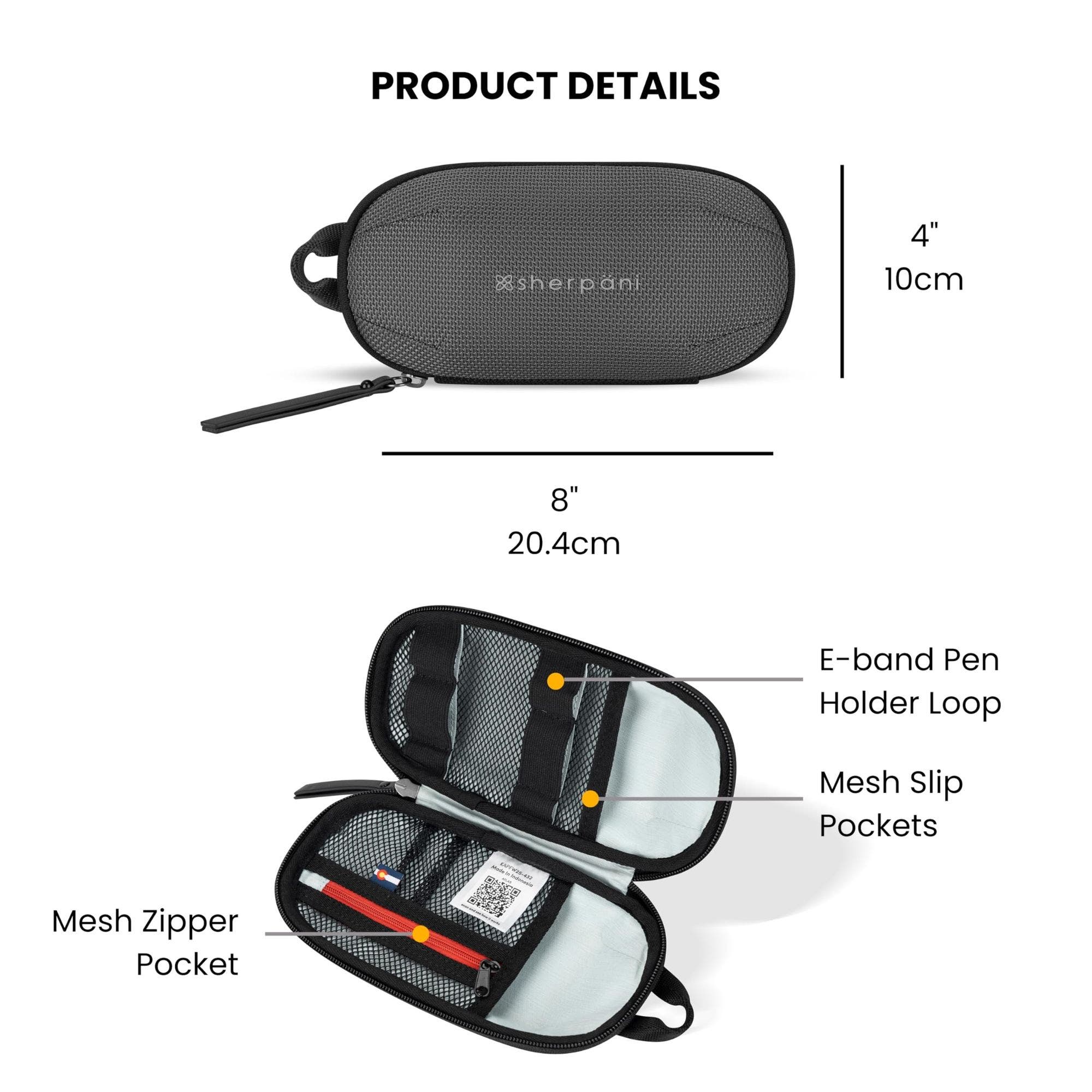 Mini Co-Pilot Travel Cable Bag, Alternate, color, Granite