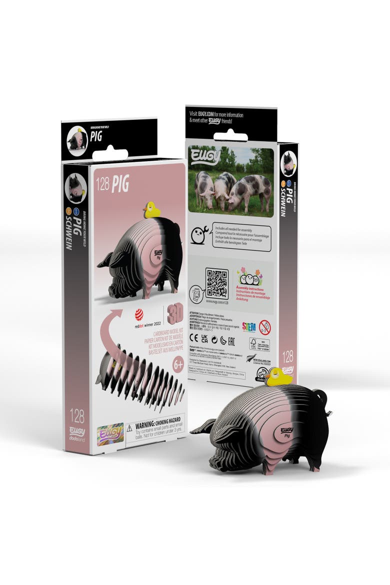 Pig 3D Puzzle - contains 31 puzzle pieces, Main, color, None