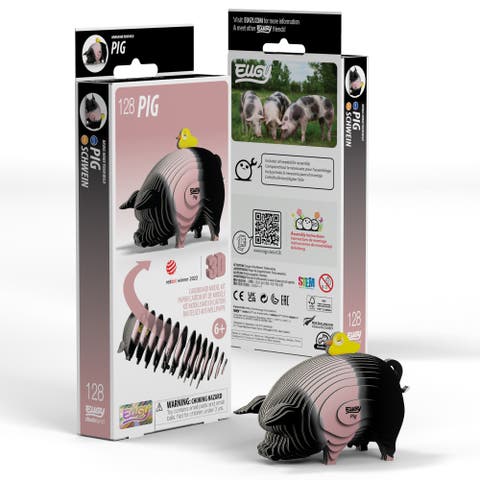Pig 3D Puzzle - contains 31 puzzle pieces