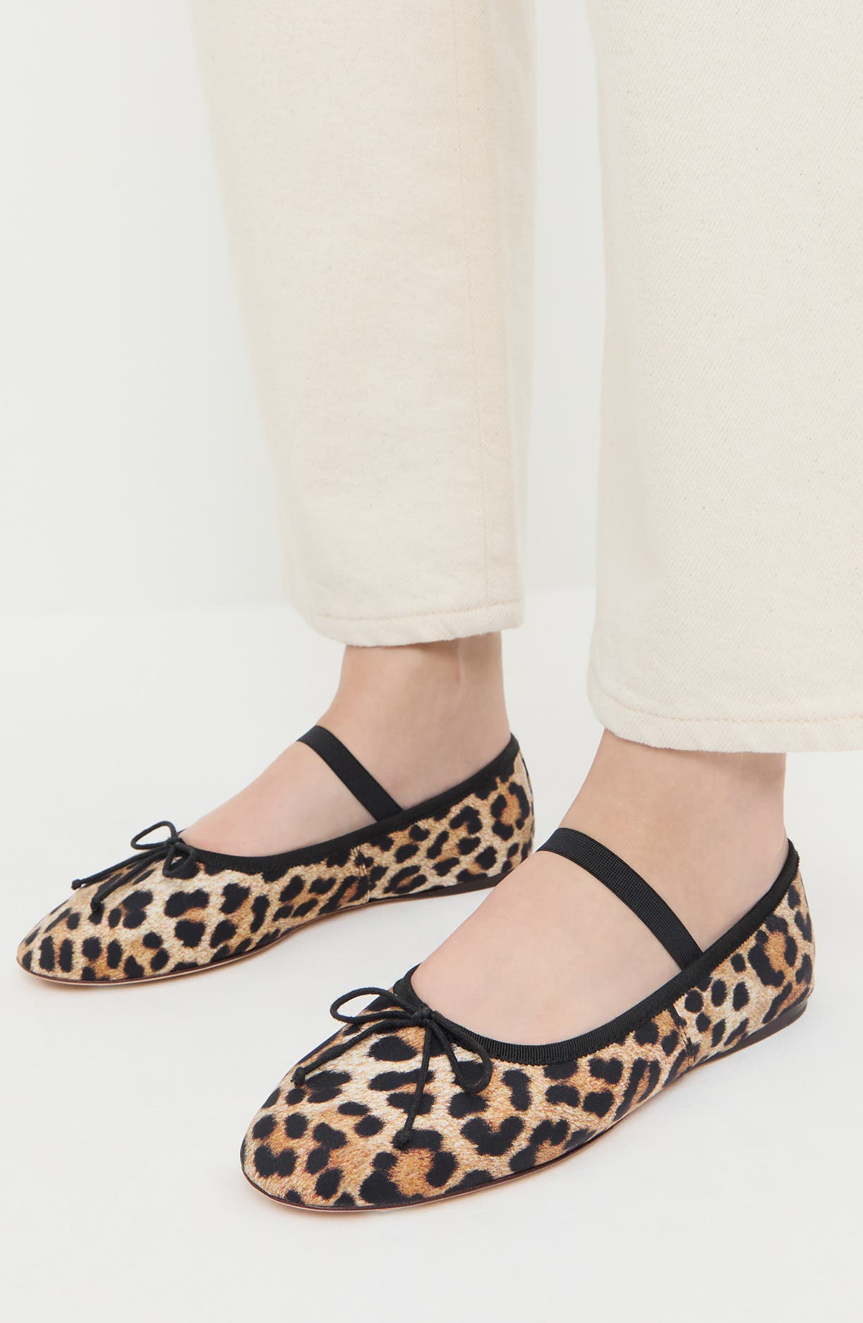 Loeffler Randall Leonie Soft Mary Jane Ballet Flat, Alternate, color, Leopard