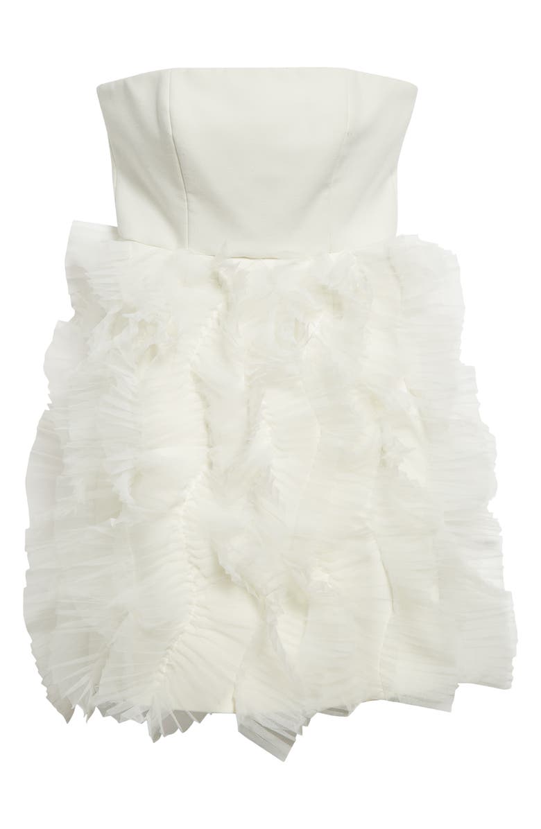 Cinq à Sept Ryan Ruffle Strapless Dress, Alternate, color, 