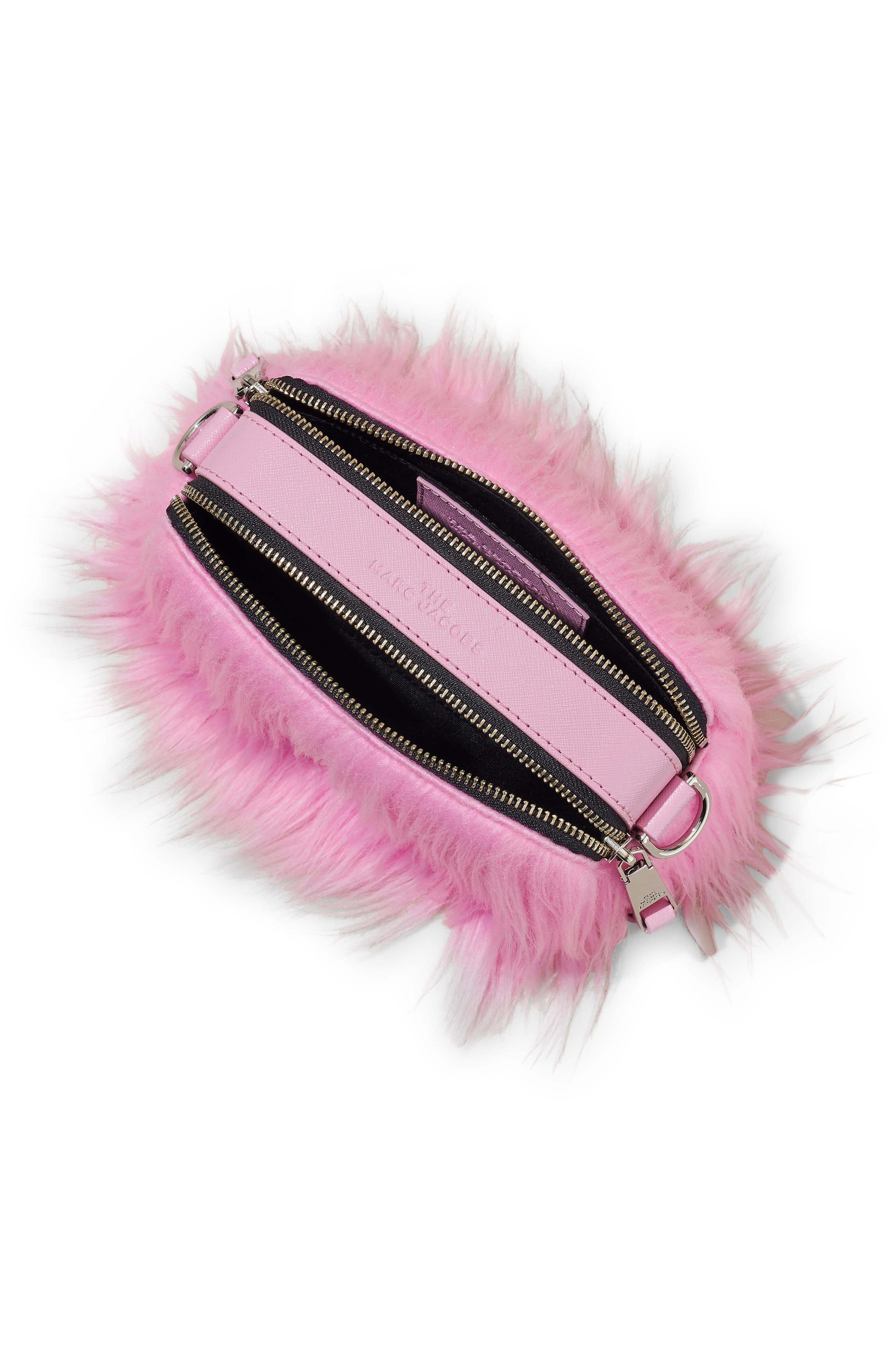 Marc Jacobs Snapshot Faux Fur Crossbody Bag, Alternate, color, 