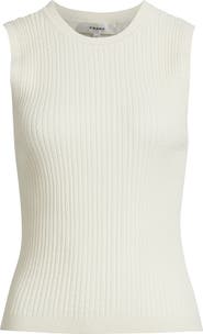 FRAME The Fine Cable Sleeveless Sweater