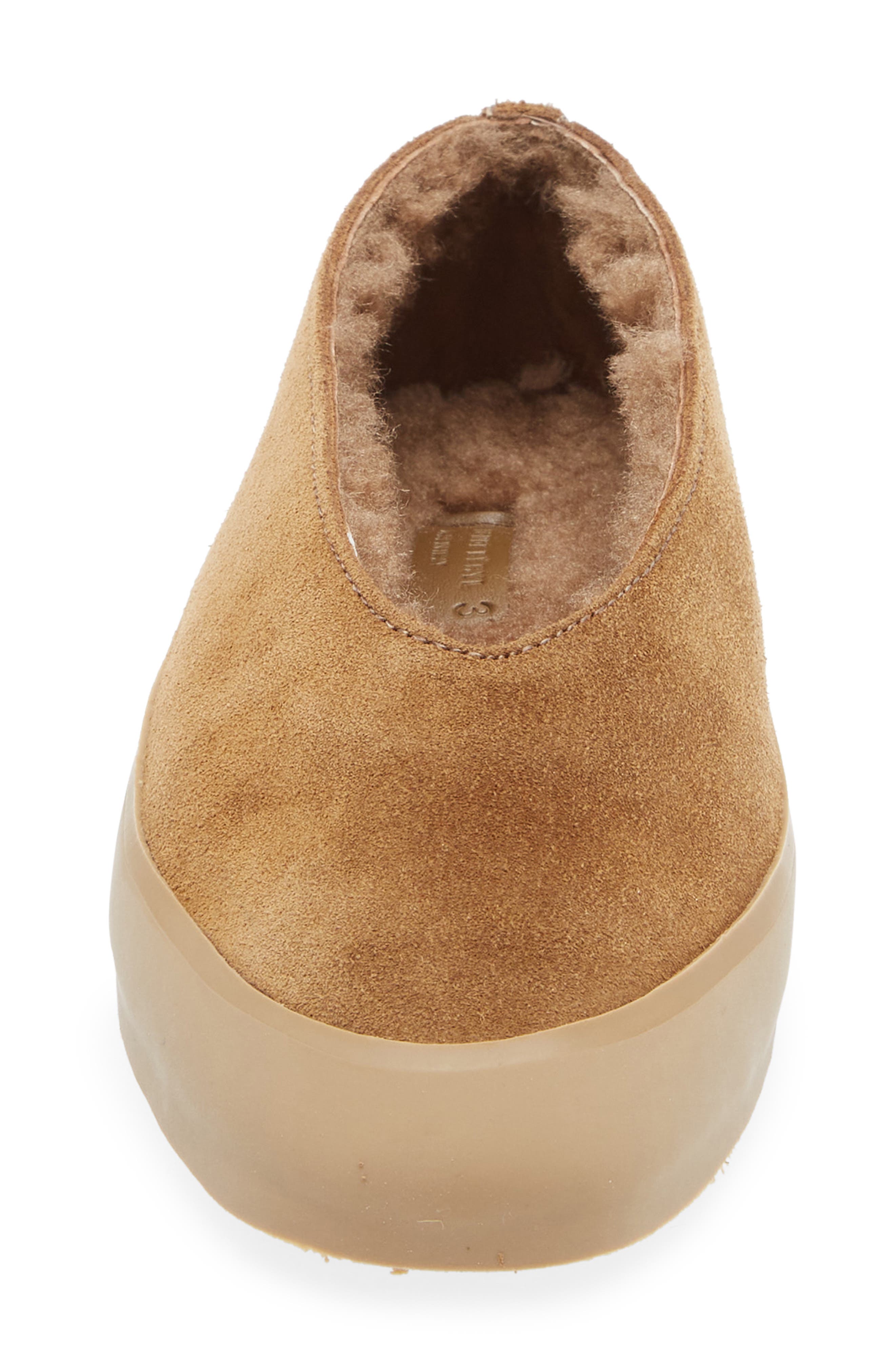 Le Monde Beryl Après Ski Genuine Shearling Lined Ballet Flat, Alternate, color, Taupe
