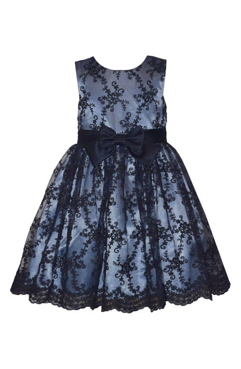 Kids' Border Embroidered Dress