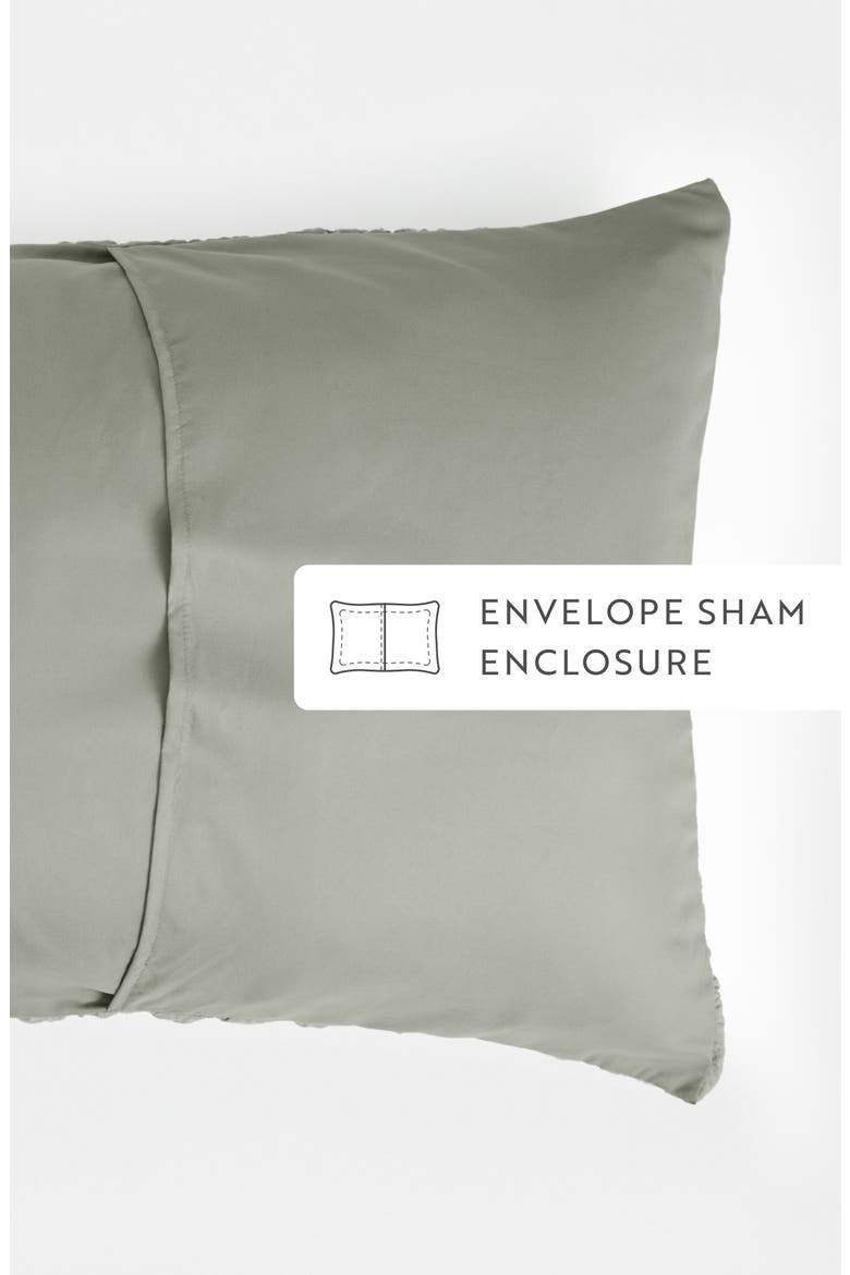 Seersucker Textured 3-Piece Comforter Set, Alternate, color, WILLOW