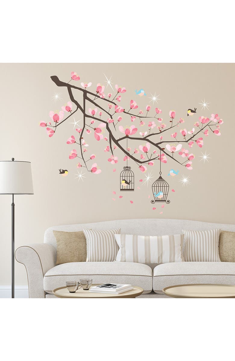 WALPLUS Crystal Cherry Blossom Tree Wall Sticker, Alternate, color,