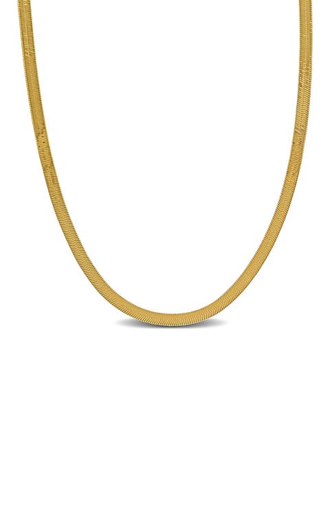 Herringbone Chain Necklace, 3.3mm