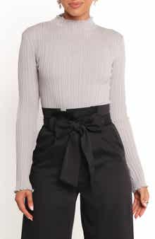 Petal & Pup Ridley Mock Neck Rib Top
