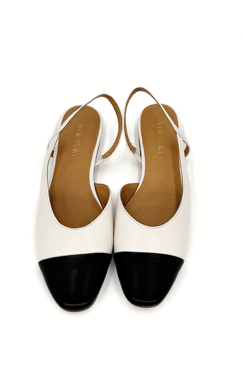 Amie Rafa Lyon Slingback Flat, Alternate, color, Bone