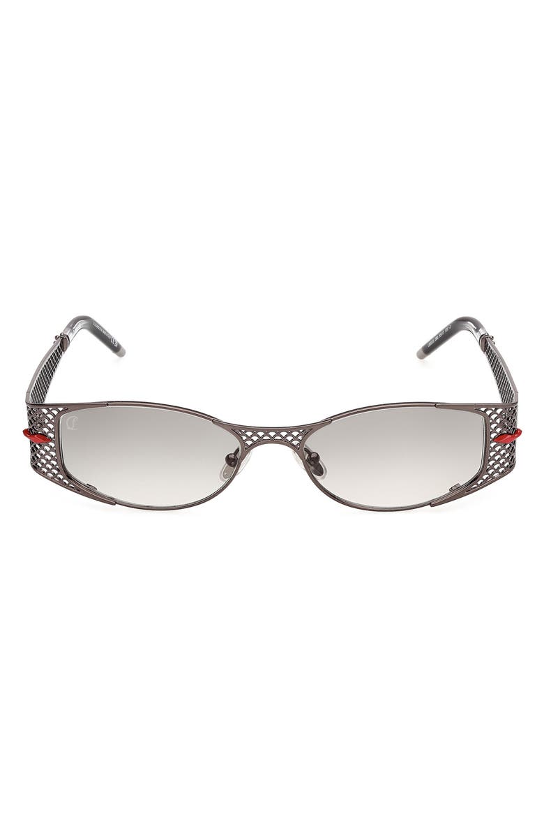 Christian Louboutin 55mm Gradient Oval Sunglasses, Main, color, 