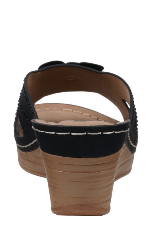 Gc Shoes Fiora Wedge Sandal In Black