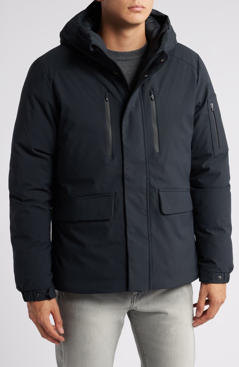 Save The Duck Hiram Water Resistant Hooded Coat, Alternate, color, 