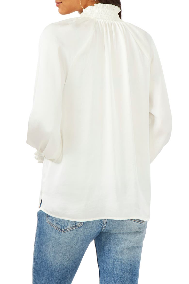 Satin Blouse, Alternate, color, NEW IVORY