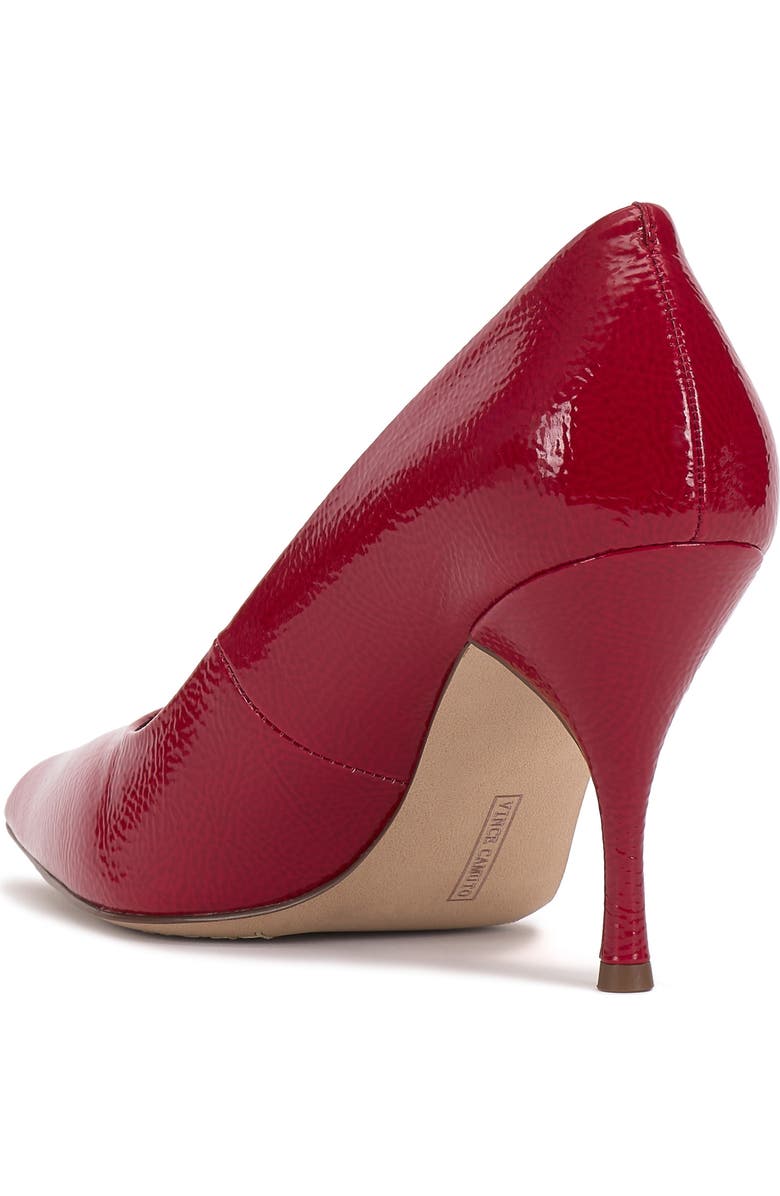 Vince Camuto Paislie Leopard Print Patent Pump, Alternate, color, Flame