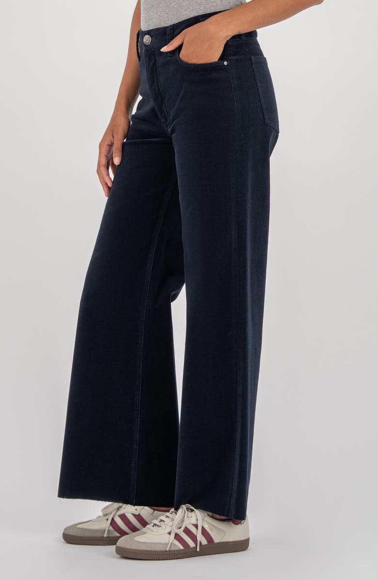 KUT from the Kloth Meg Fab Ab High Waist Wide Leg Jeans, Alternate, color, Navy