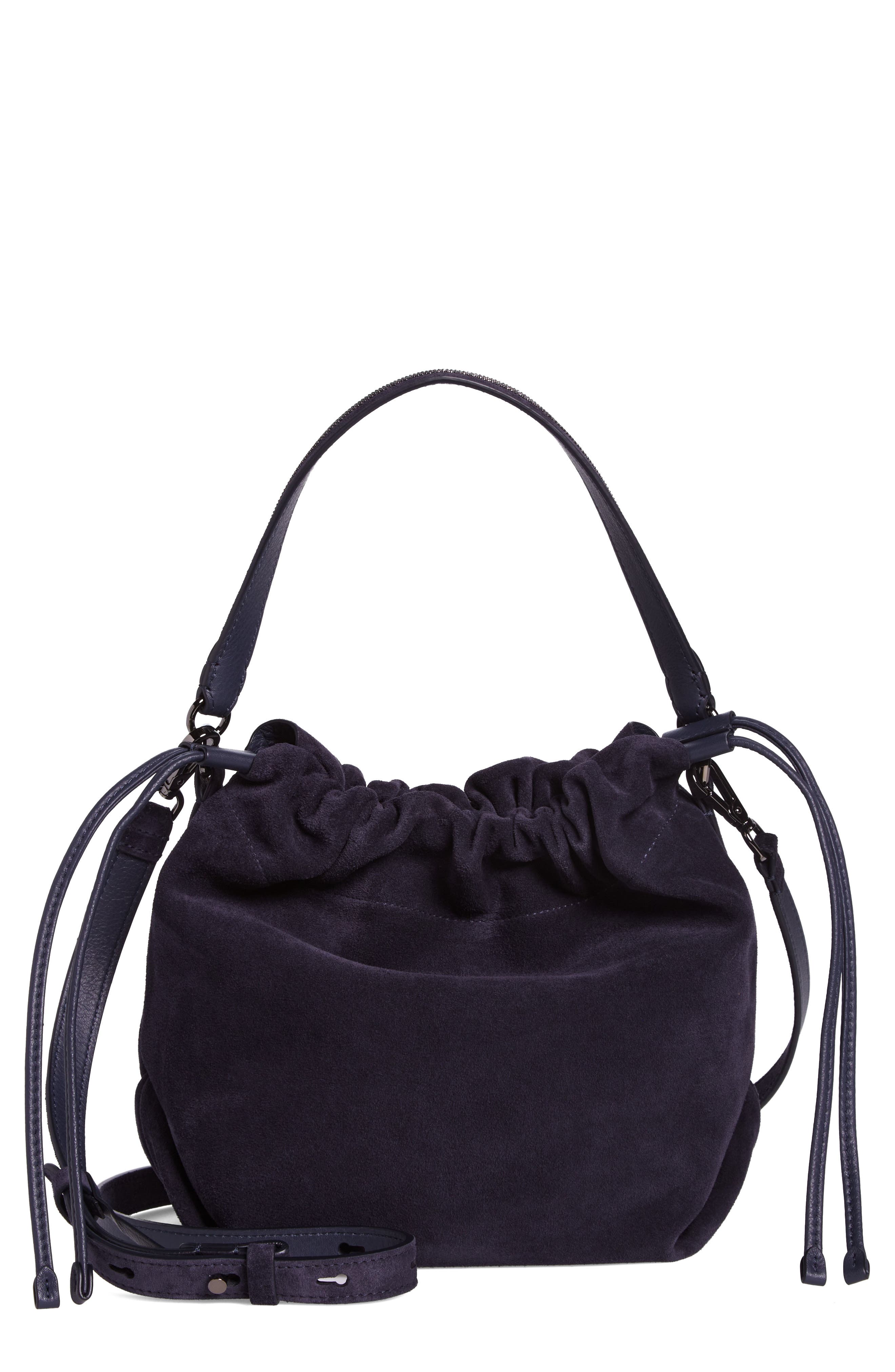 Brunello Cucinelli Suede Bucket Bag, Main, color, 