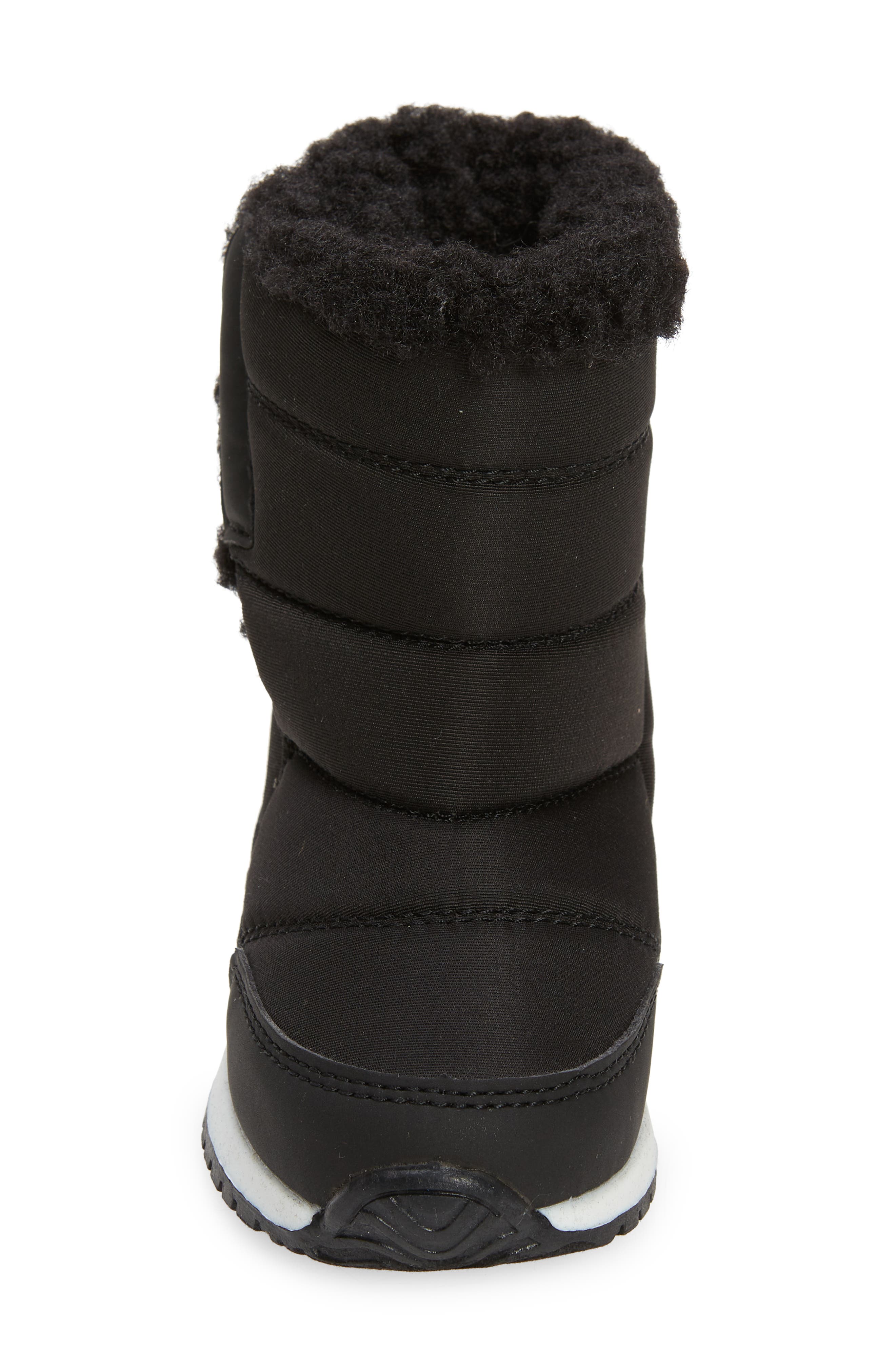 Brisk Faux Shearling Lined Snow Boot, Alternate, color, BLACK