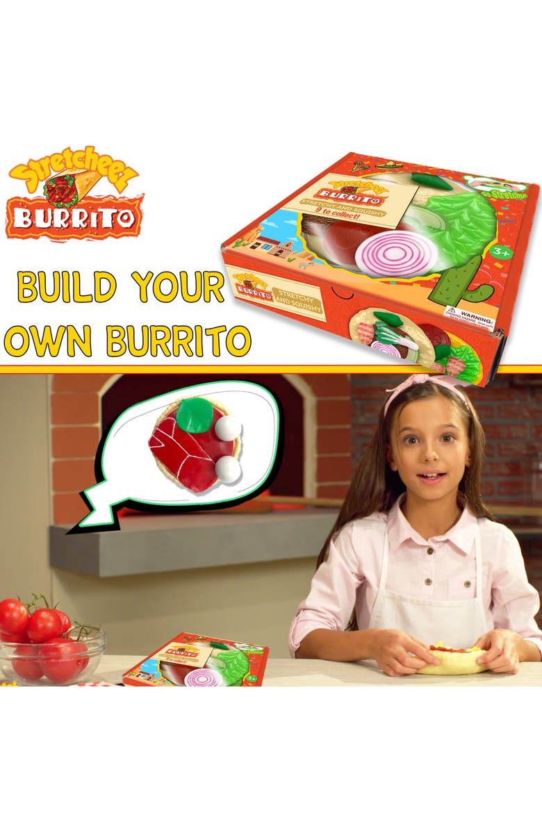 Stretcheez Burrito, Surprise Styles 
Toppings, Stretchy Toy Food, 3+, Alternate, color, Multicolored