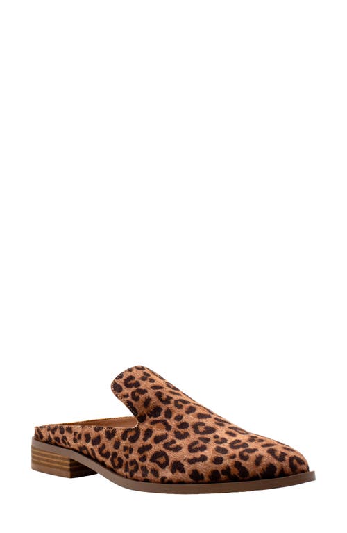 Volatile Avery Loafer Mule In Animal Print