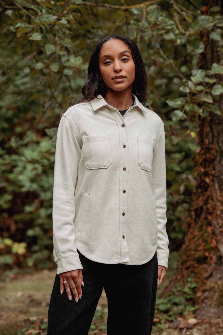 Dawson Overshirt, Alternate, color, Ivory Twill
