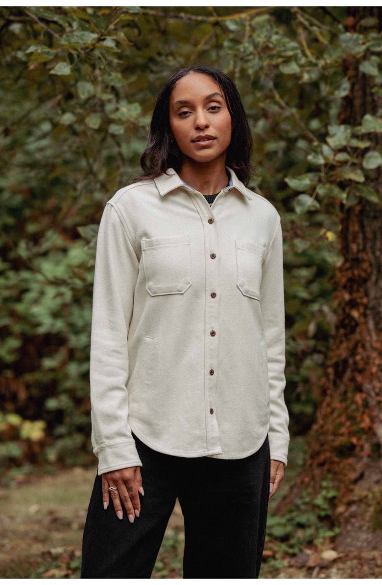 Bridge & Burn Dawson Overshirt, Alternate, color, Ivory Twill