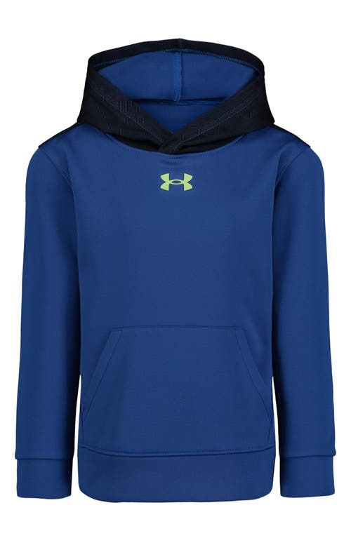 Under Armour Kids' Mesh Overlay Performance Hoodie in Tech Blue 