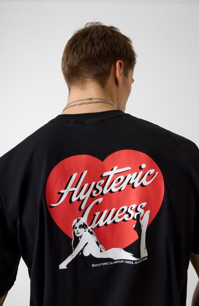 GUESS x Hysteric Glamour Graphic T-Shirt, Alternate, color, Black