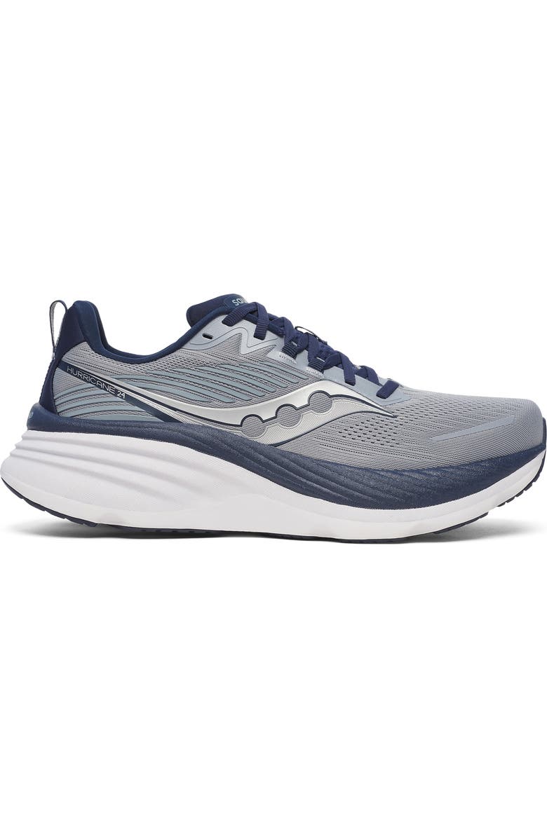 Saucony Hurricane 24 Running Shoe, Main, color, Flint/ Navy