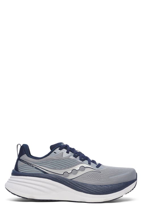Saucony Hurricane 24 Running Shoe In Flint/navy