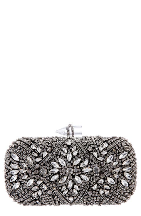 Gelsey Crystal Embellished Minaudière