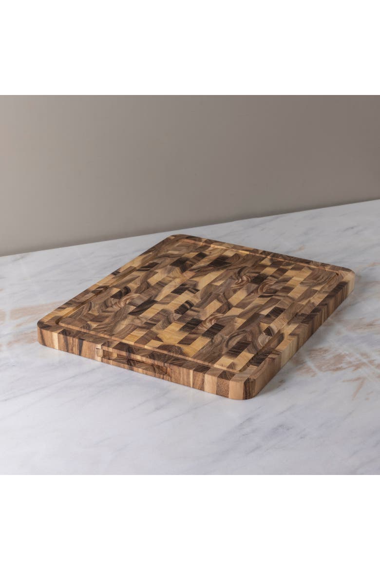End Grain Rectangular Cutting Board, Alternate, color, Acacia