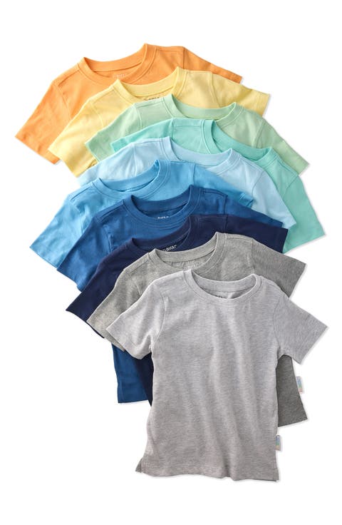 Kids' Taylor Assorted 10-Pack Organic Cotton T-Shirts (Toddler)