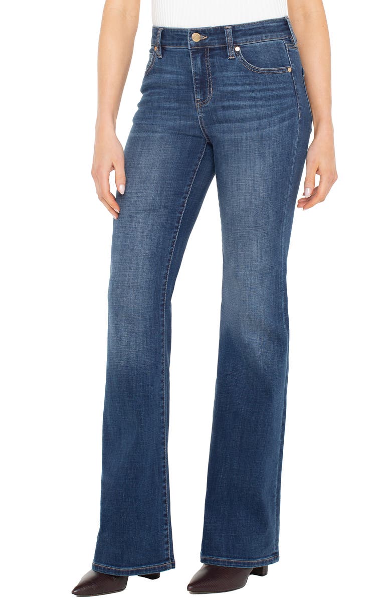 Liverpool Los Angeles Hannah Flare Jeans, Main, color, Squire Shore
