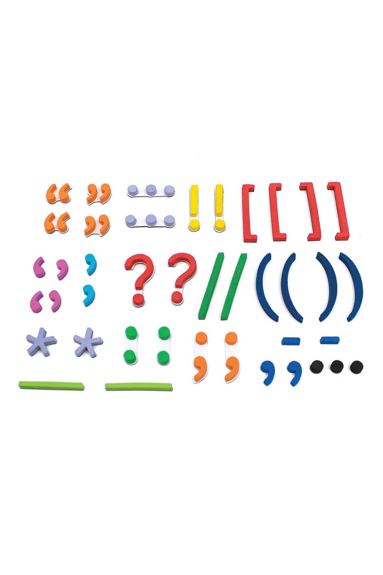 Rainbow Punctuation Marks Magnetic Activities Learning Set, Alternate, color, Multicolored