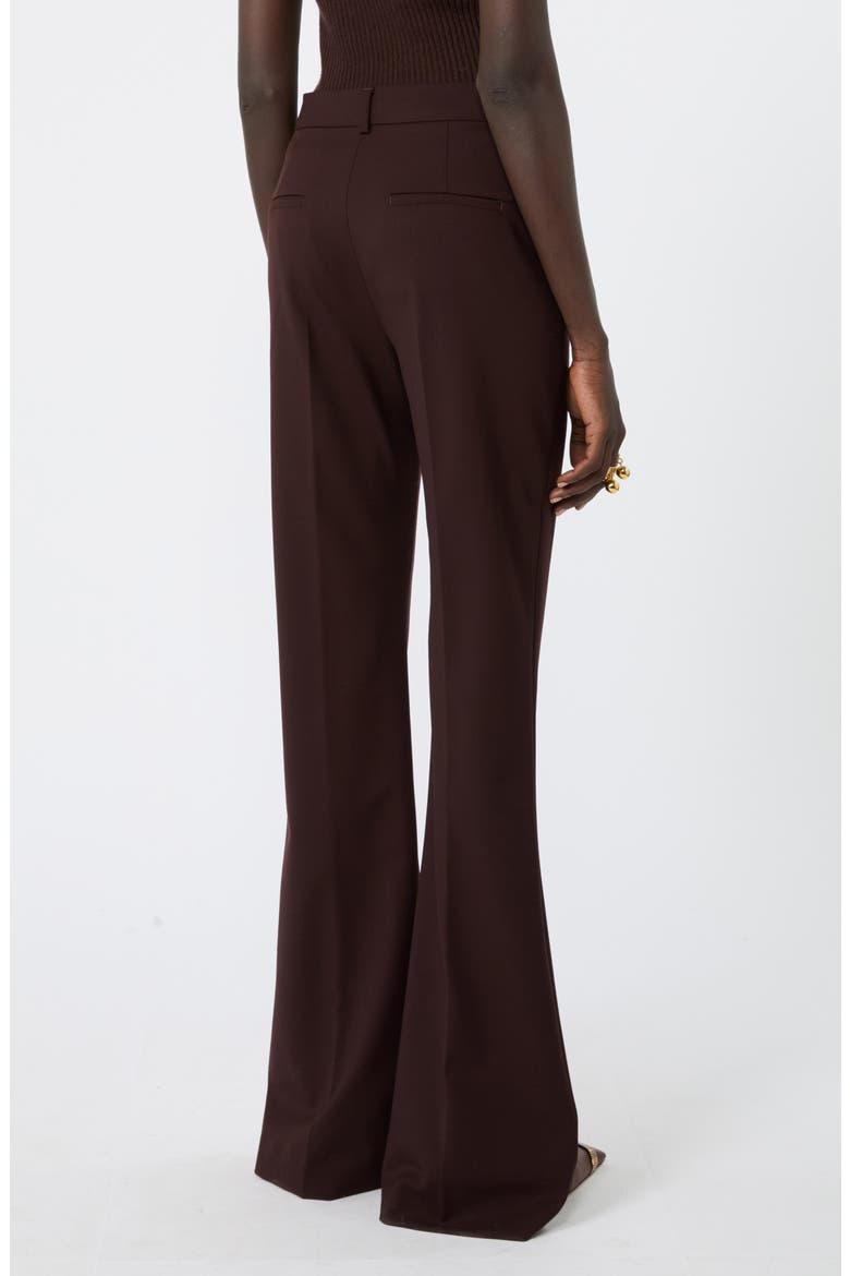 Febe Virgin Wool Blend Wide Leg Trousers, Alternate, color, PLUM