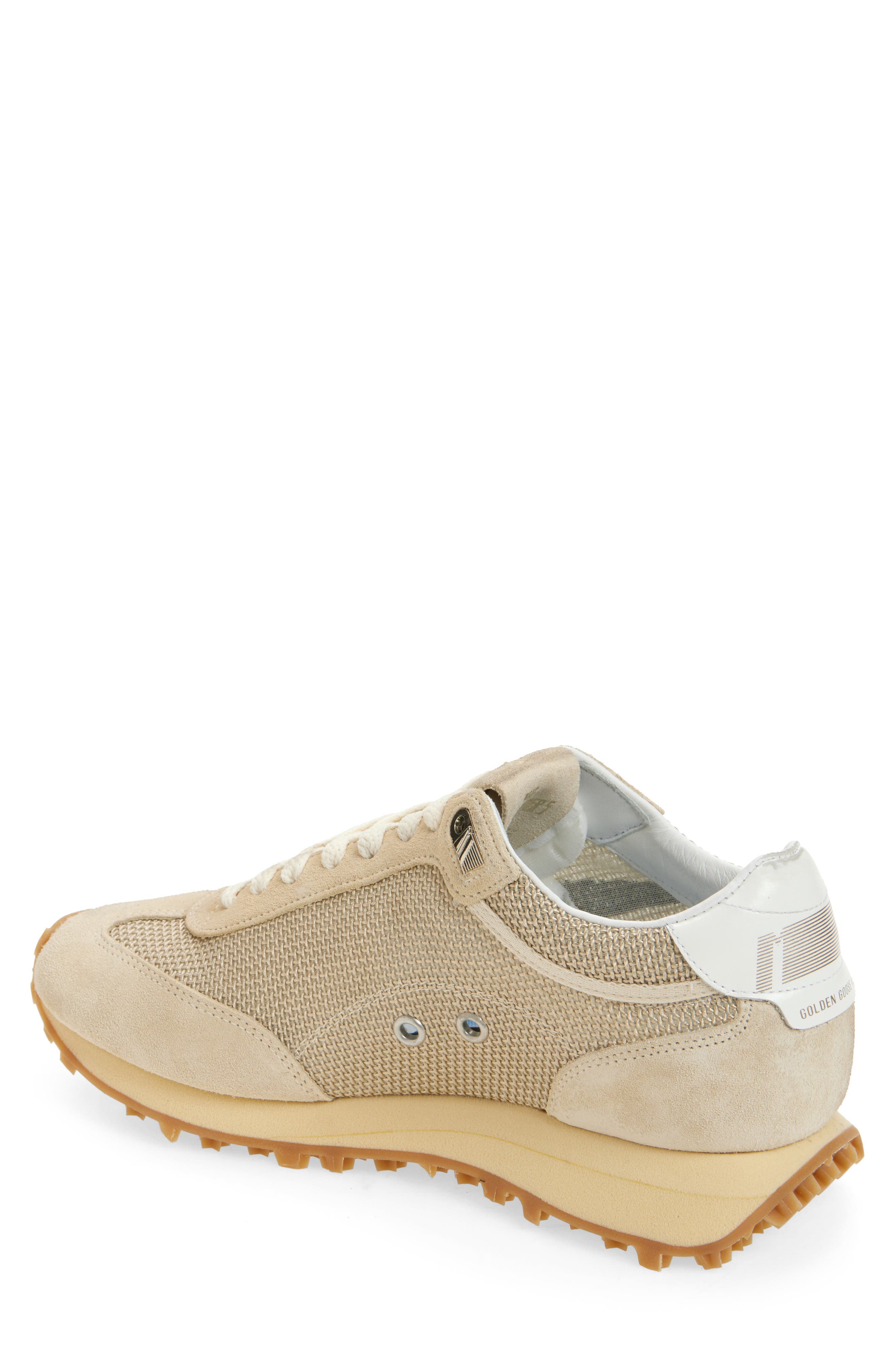 Golden Goose Marathon Running Sneaker, Alternate, color, Beige/ Black