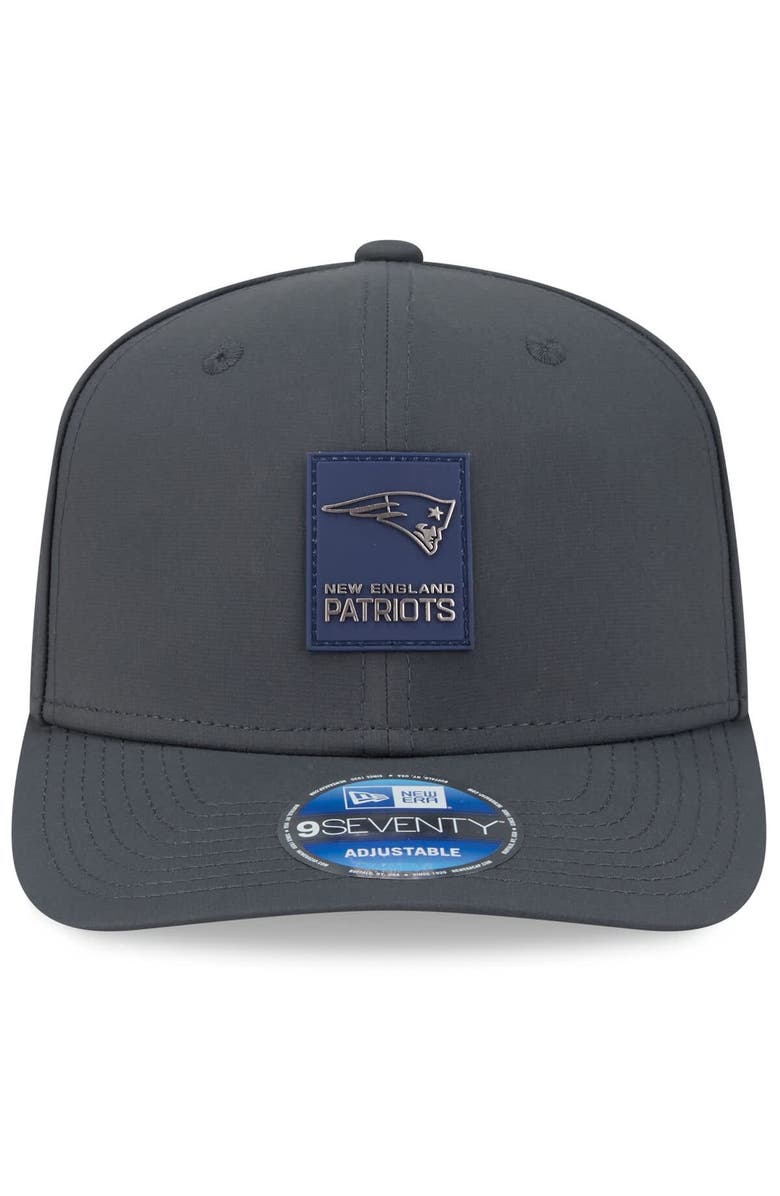 New Era Men's New Era Charcoal New England Patriots 2025 Sideline Cold Weather 9SEVENTY Adjustable Hat, Alternate, color, 