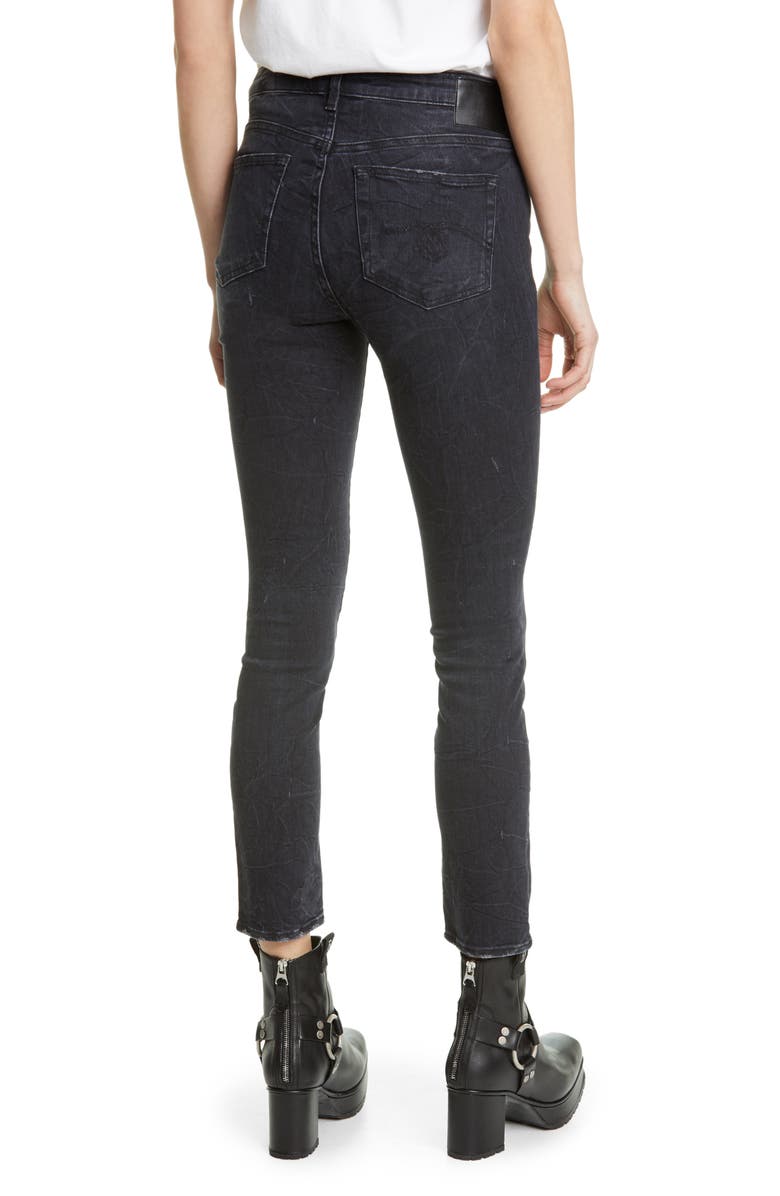 R13 Crossover Skinny Jeans, Alternate, color, 