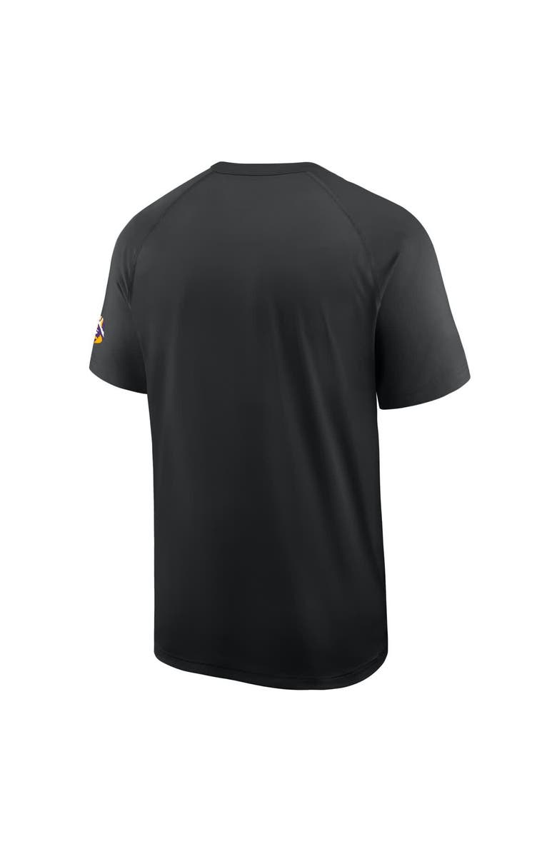 Nike Men's Nike Black LSU Tigers Ready Raglan Premium Performance T-Shirt, Alternate, color, 