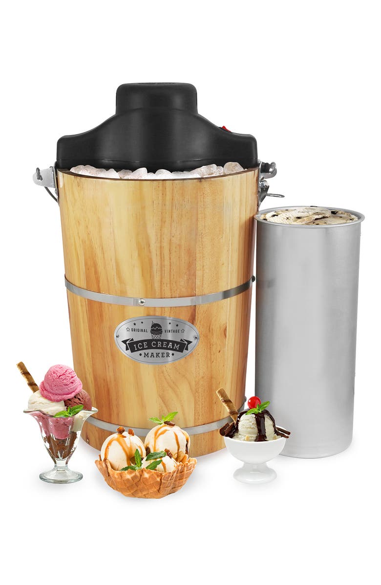 MAXI-MATIC Elite Gourmet Old Fashioned Ice Cream Freezer, Alternate, color, 