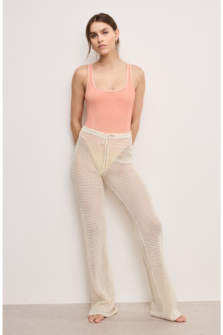 Open Knit Cover-Up Pants, Alternate, color, ECRU003
