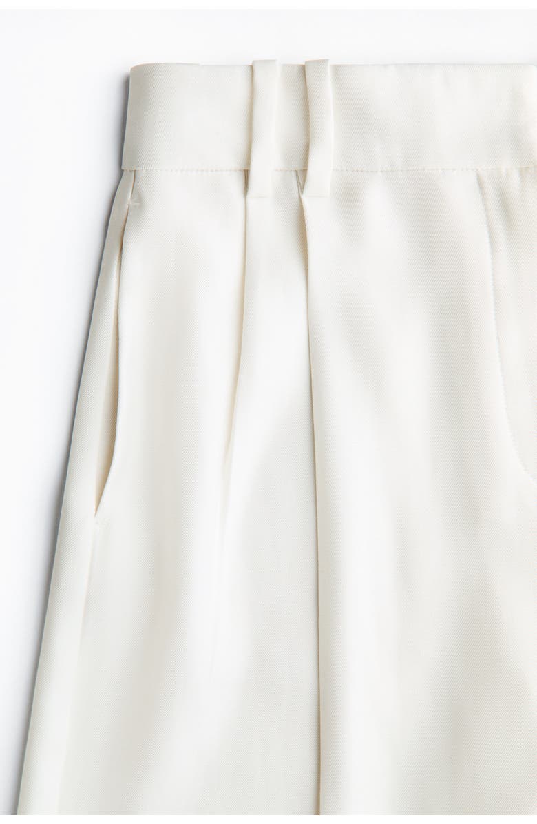 H&M Tailored Bermuda Shorts, Alternate, color, Ivory