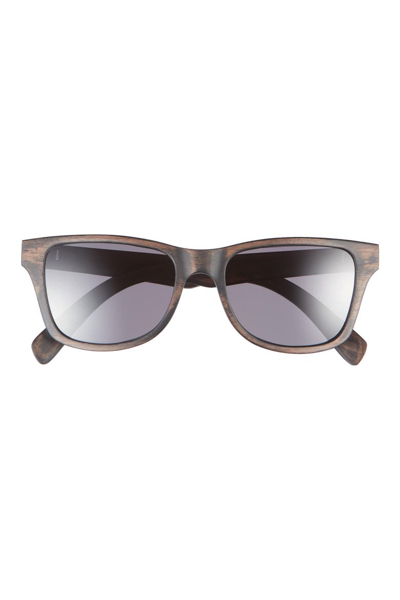 'Canby' 54mm Acetate & Wood Sunglasses, Main, color, TORTOISE/ MAPLE BURL/ GREY