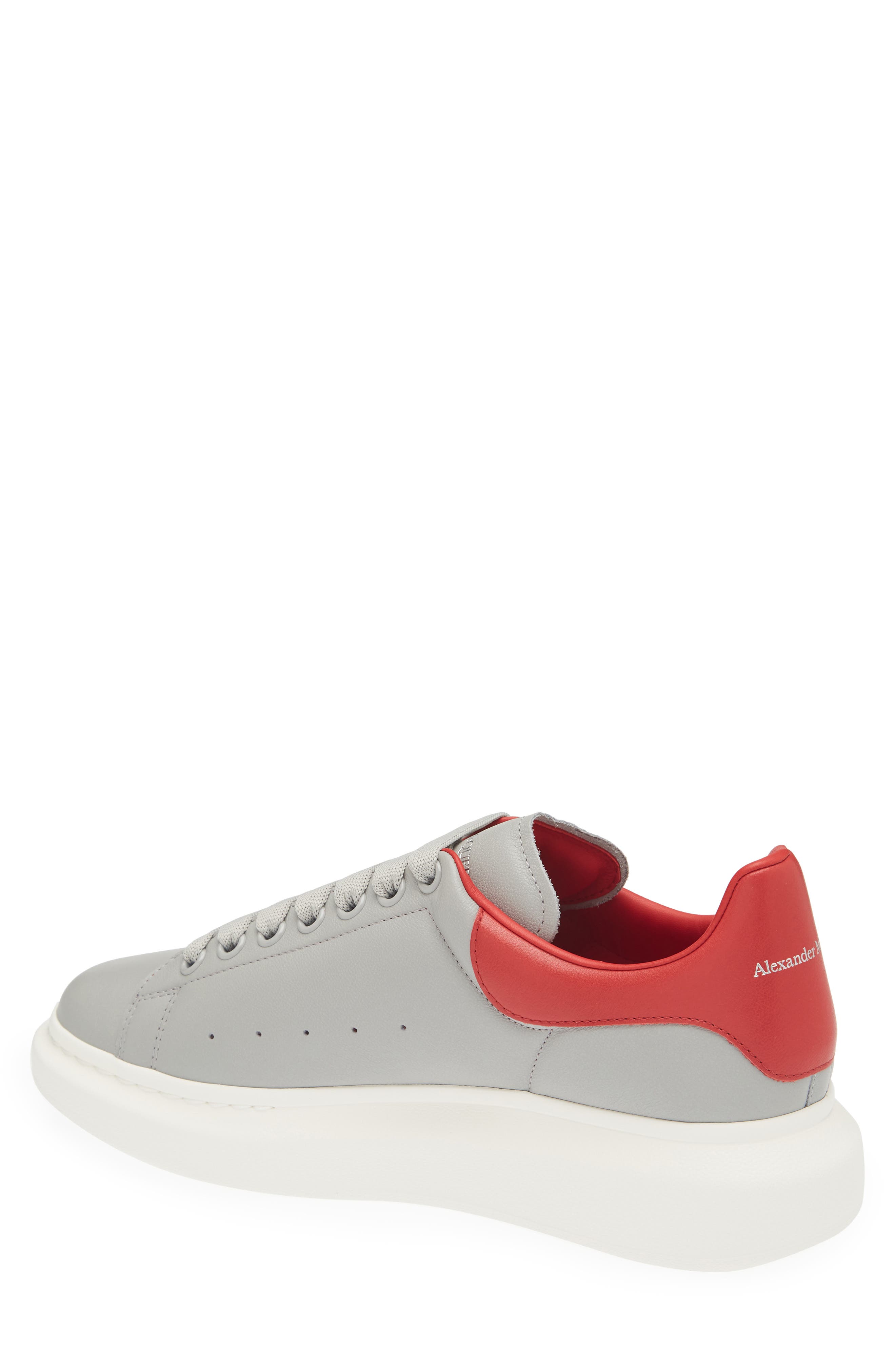 McQueen Oversize Sneaker, Alternate, color, Lead