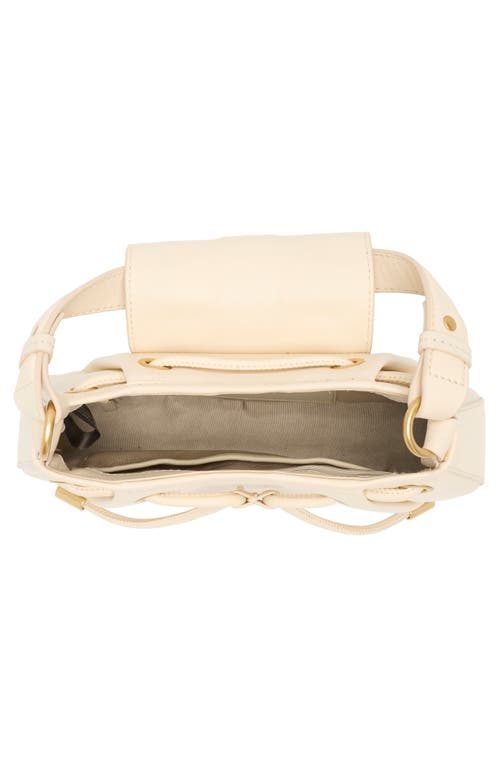 Vince Camuto Elic Leather Top Handle Bag In Natural