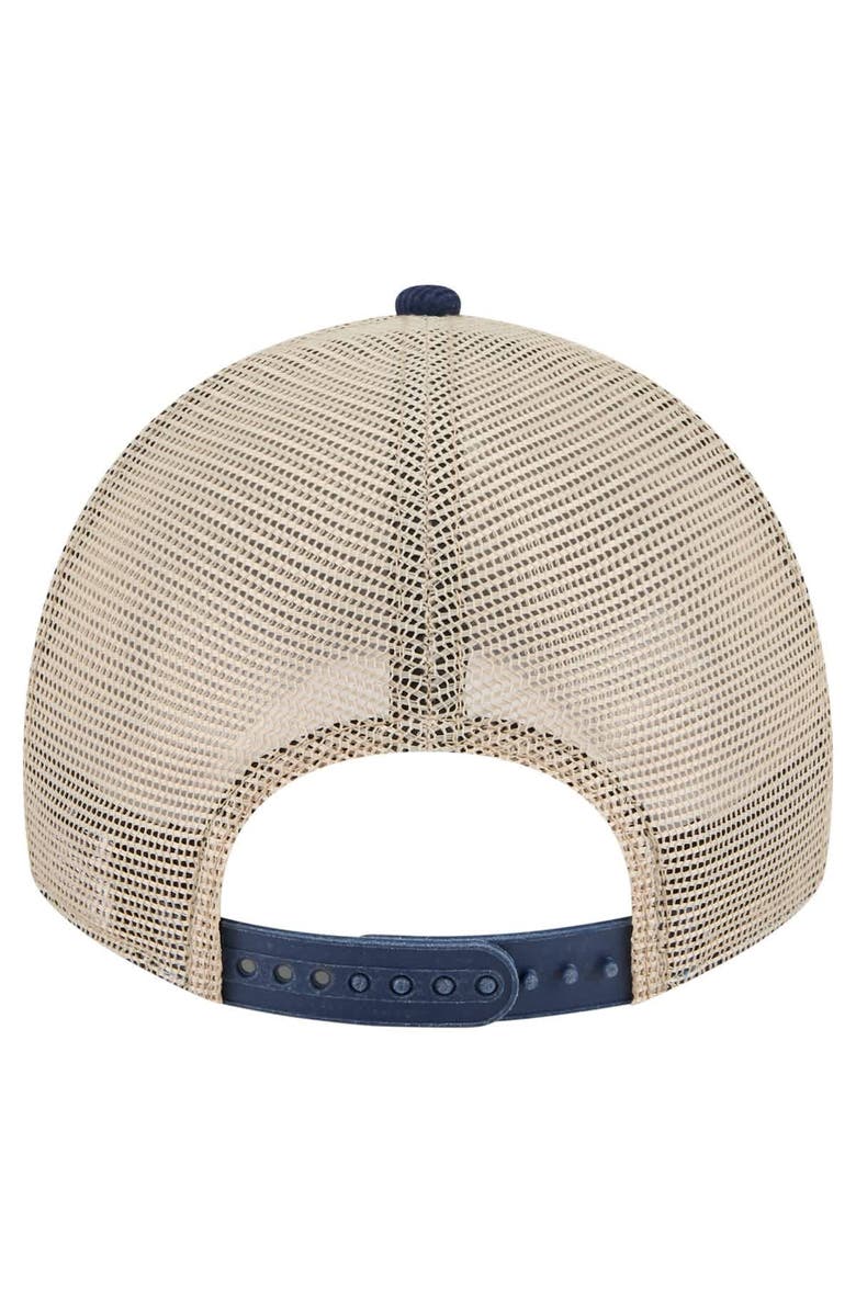 New Era Men's New Era Blue/Cream Toronto Maple Leafs Vintage Landscape 9TWENTY A-Frame Adjustable Trucker Hat, Alternate, color,