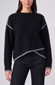 Liverpool Los Angeles Tipped Tulip Hem Sweater
