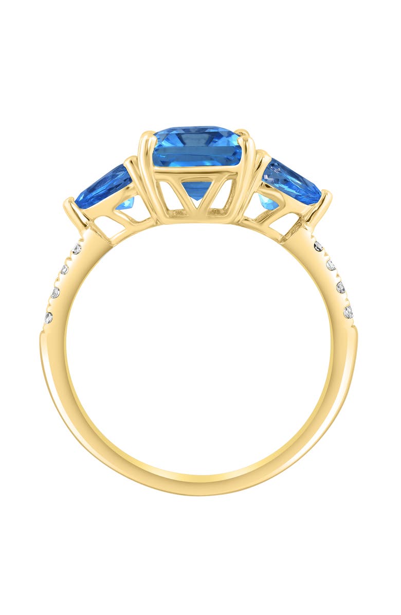 EFFY London Blue Topaz & Diamond Ring, Alternate, color, Blue